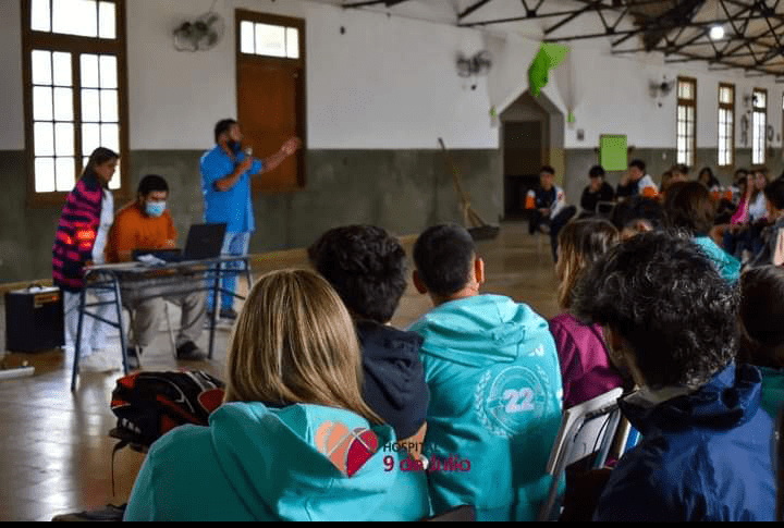 Estudiantes de secundario participaron en un taller de promoción y prevención de salud sexual.