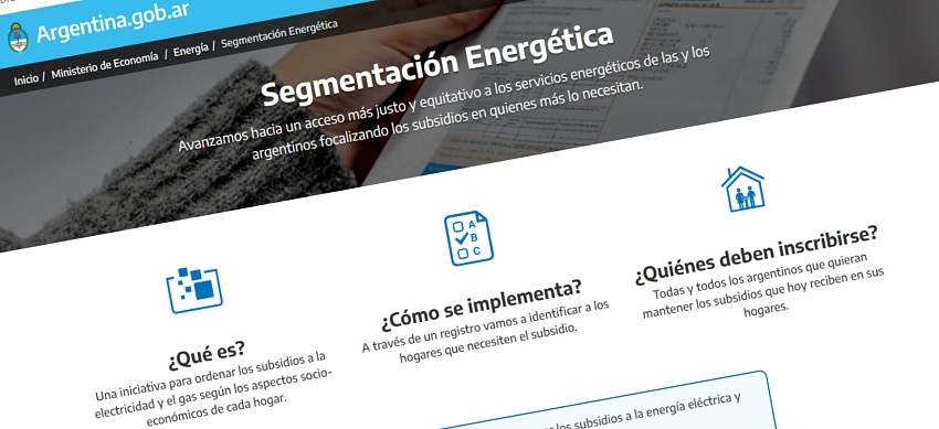 El Gobierno informó que continua abierto el Registro de Acceso a los Subsidios a la Energía, quienes no hicieron el tramite perderán el beneficio.