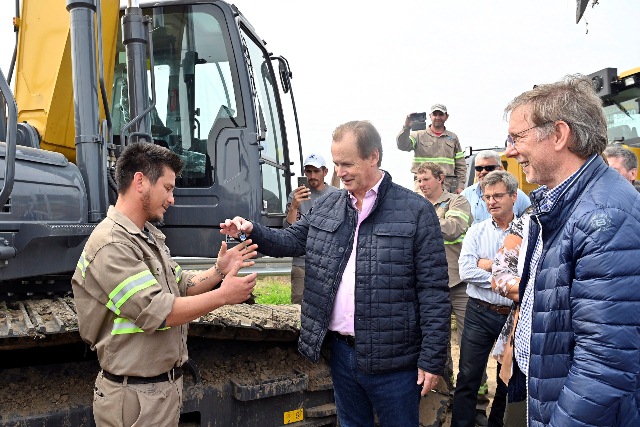 Bordet y Bahillo inauguraron la readecuación del camino que une las rutas 127 y 12 en el departamento La Paz