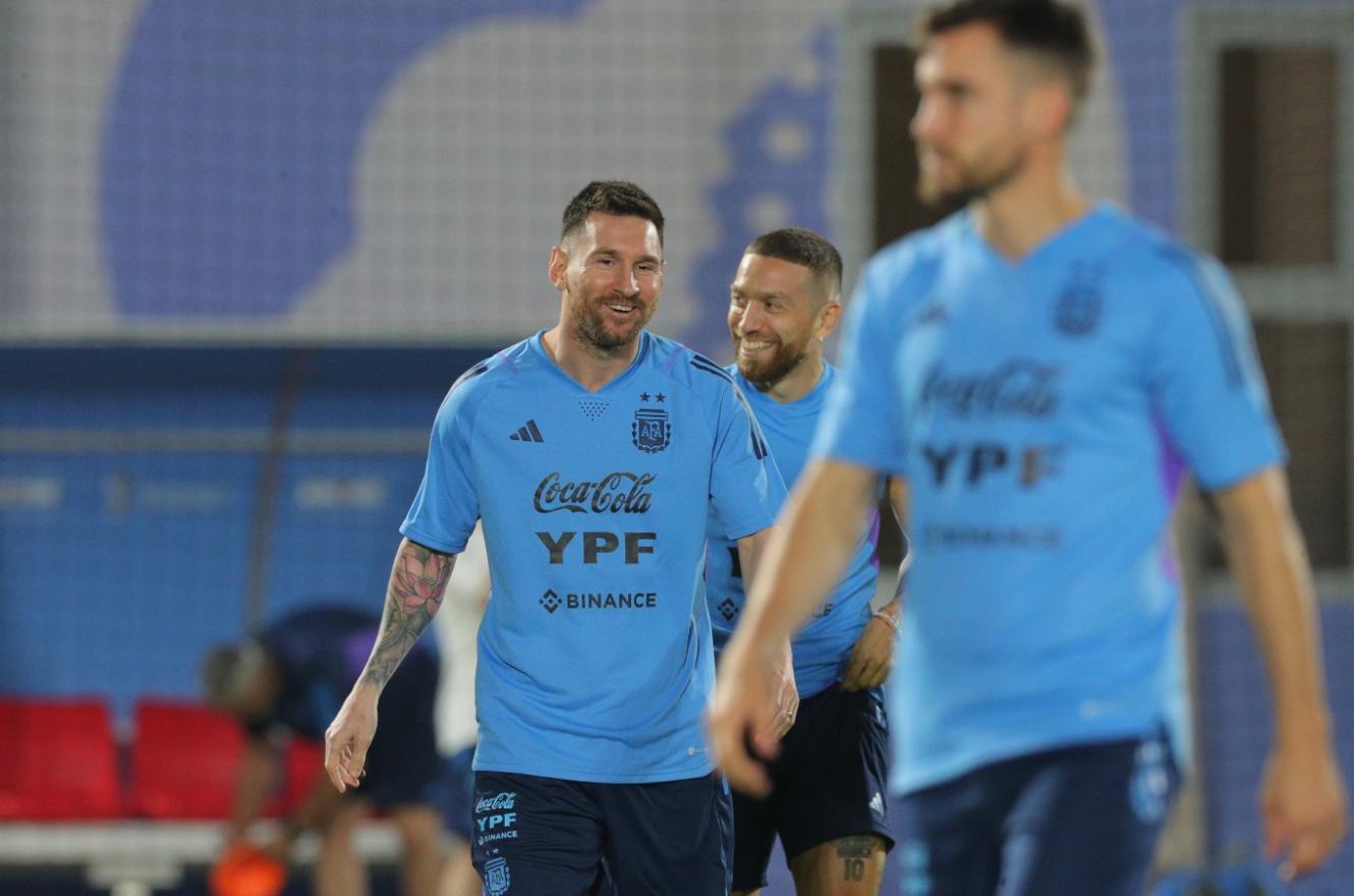 Con Messi, la selección de Argentina entrenó este domingo