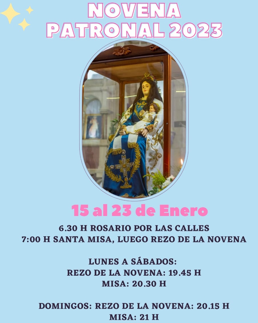 Hasta el 23 de enero continúa la novena patronal