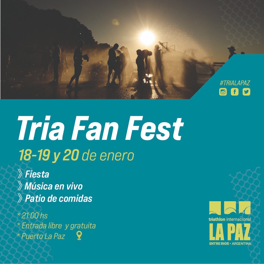 Fan Fest  38° Triatlón Internacional Ciudad de La Paz. Mira la grilla
