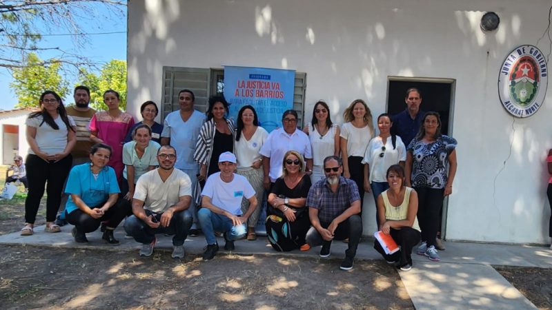 En Alcaraz Norte, la Justicia atendió a los vecinos en el barrio