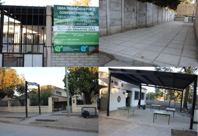 Se realizaron refacciones y mejoras edilicias en la Escuela N° 5 “Fernando Torres Vilches”