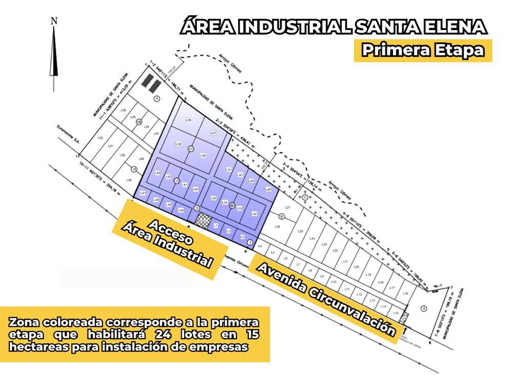 Santa Elena “En los próximos días se realizará el llamando a licitación para el comienzo de las obras de infraestructuras del Área Industrial”, dijo Rossi