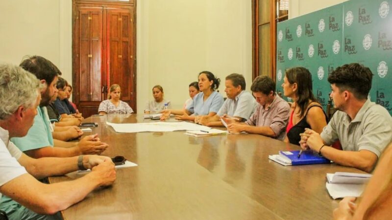 La Paz: Ante el crecimiento de casos de dengue, Municipio y Hospital 9 de Julio analizaron la situación.