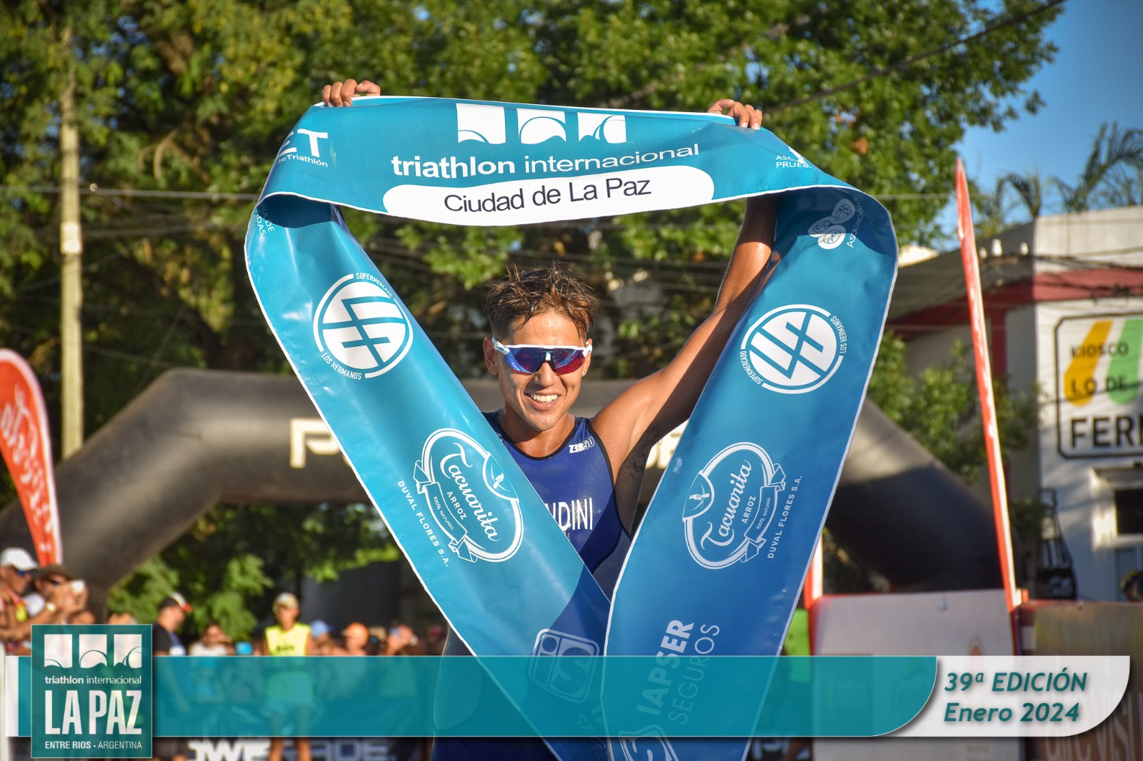 Flavio Morandini y Brenda Rosso ganaron la categoría mayor del Triatlón de La Paz