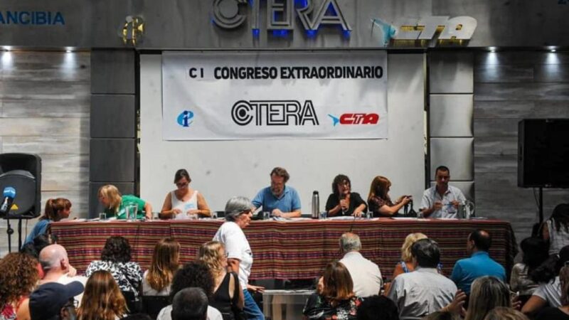CTERA anunció un paro docente nacional para el próximo lunes