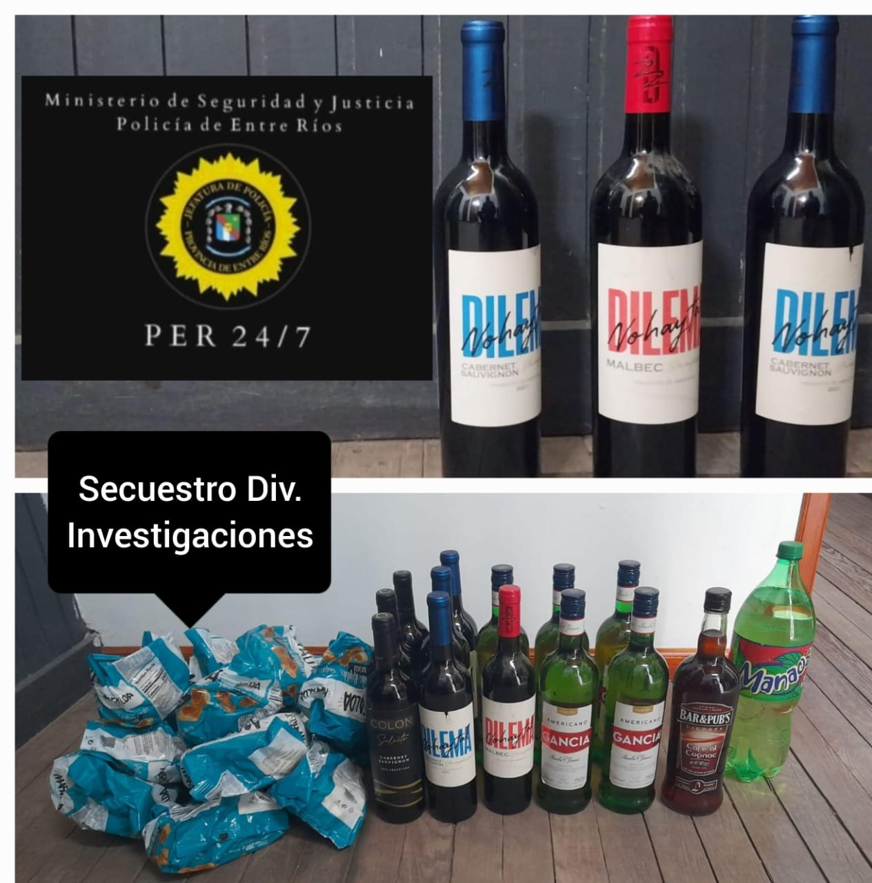 Recuperan bebidas sustraídas a una Distribuidora ubicada en Barrio Puerto Márquez