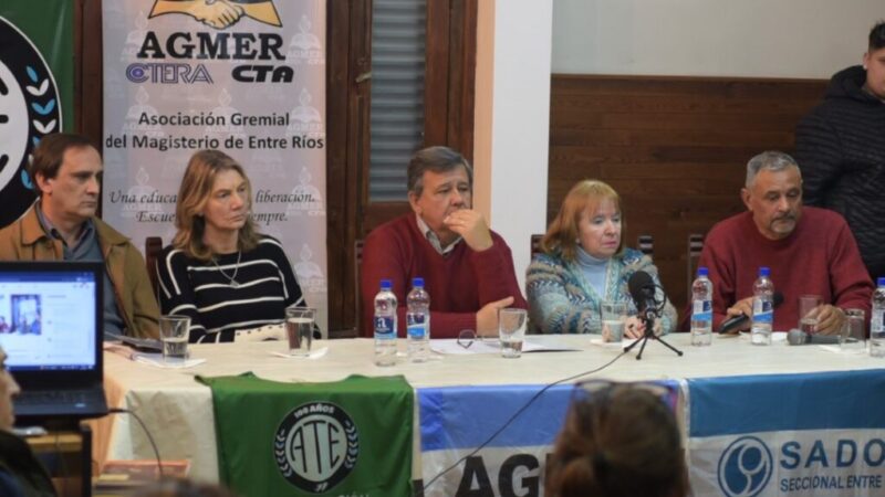 Entre Ríos:  Jueves con paro y movilización gremial