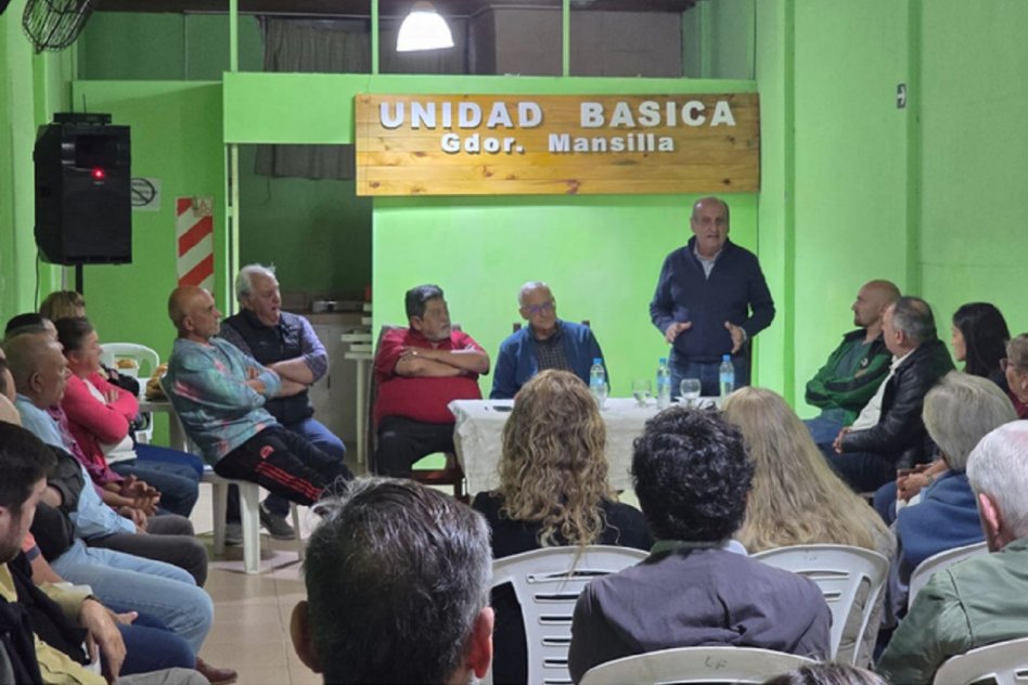 Daniel Rossi debatió en Mansilla junto al PJ de Rosario del Tala
