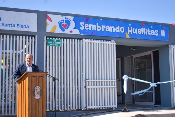 Santa Elena: Rossi inauguró el Centro de Desarrollo Infantil “Sembrando Huellitas II”