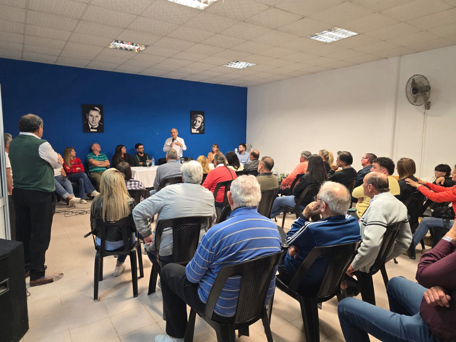 Rossi encabezó una Asamblea en el  PJ de Viale