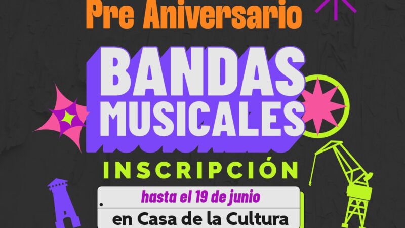 Invitan a bandas musicales locales a participar del Concurso Pre-Aniversario “La Paz 190 Años”.