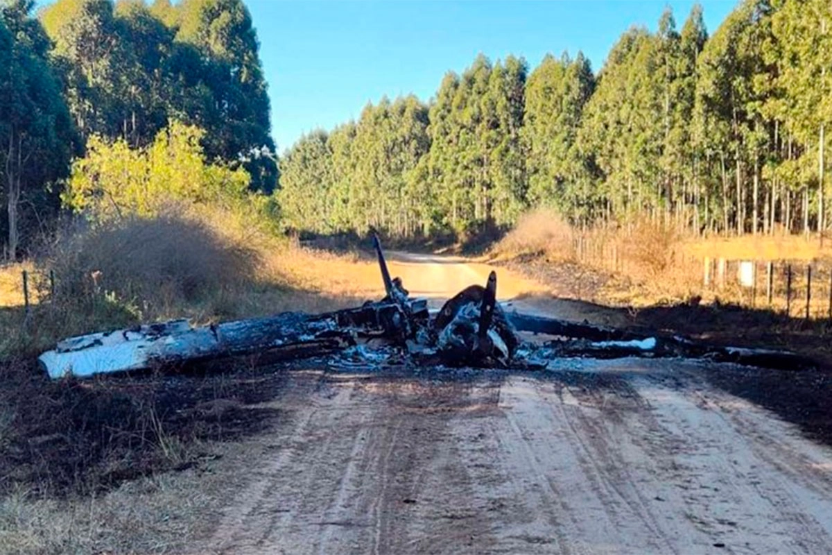 Avioneta hallada incendiada en campo: la habrían prendido fuego tras aterrizaje