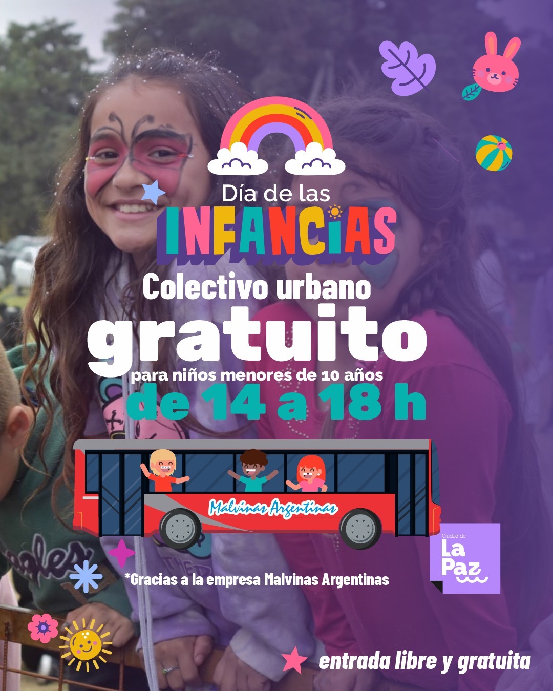 La Paz: El Municipio organiza una gran fiesta en el polidertivo para disfrutar el “Día de las Infancias!