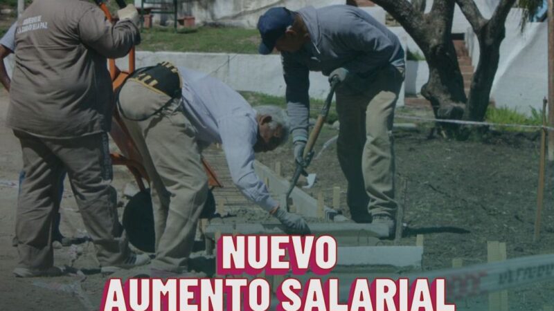 La Paz: Municipales recibirán un incremento del 6,5%   y contratados un bono extraordinario de 150 mil pesos                                                                                                                                                                                                                                                                                                                                                                                                      rabajadores municipales recibirán un incremento del 6,5% sobre los salarios básicos vigentes a marzo de 2025. 📌Además, los programas sociales y el personal contratado percibirán un bono extraordinario de $150.000 que será abonado en este último mes del año. Asimismo, el medio aguinaldo se pagará el día 18 del corriente mes. ✔️“Este acuerdo reafirma nuestro compromiso con la mejora del salario y las condiciones laborales de todos los trabajadores municipales”, manifestó el intendente Martin.