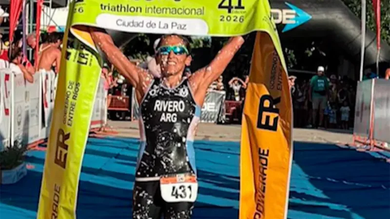 María Victoria Rivero, ganadora del Triatlón de La Paz: “Es el más lindo de Sudamérica”