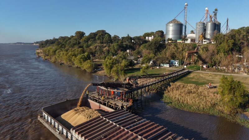 Las estaciones portuarias de La Paz, Santa Elena y Puerto Márquez funcionan a pleno por récord de cosecha