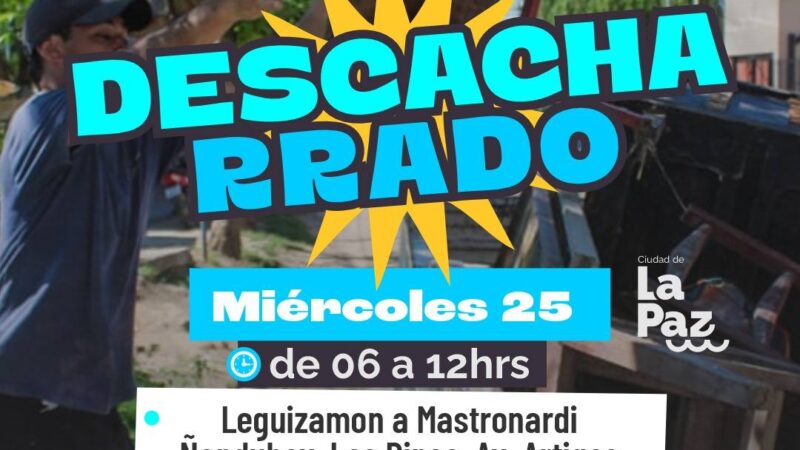 Dengue: Este miércoles se realizará un operativo de descacharrado en zona Bº Milagrosa