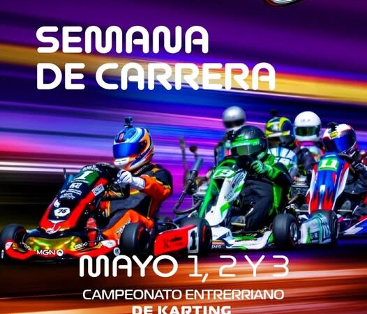  El 1, 2 y 3 de mayo regresa el  Karting Entrerriano a La Paz