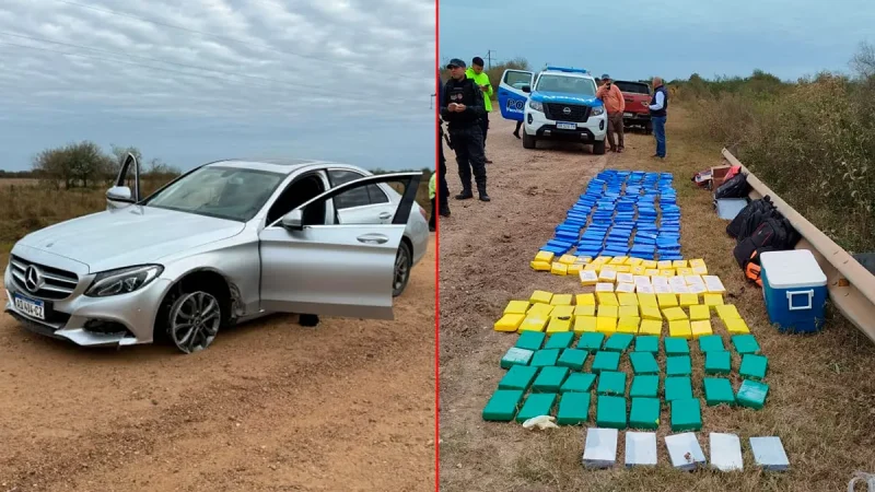 Secuestro de 260 kilos de cocaína: capturaron a una mujer y trasladaron al detenido a un penal federal