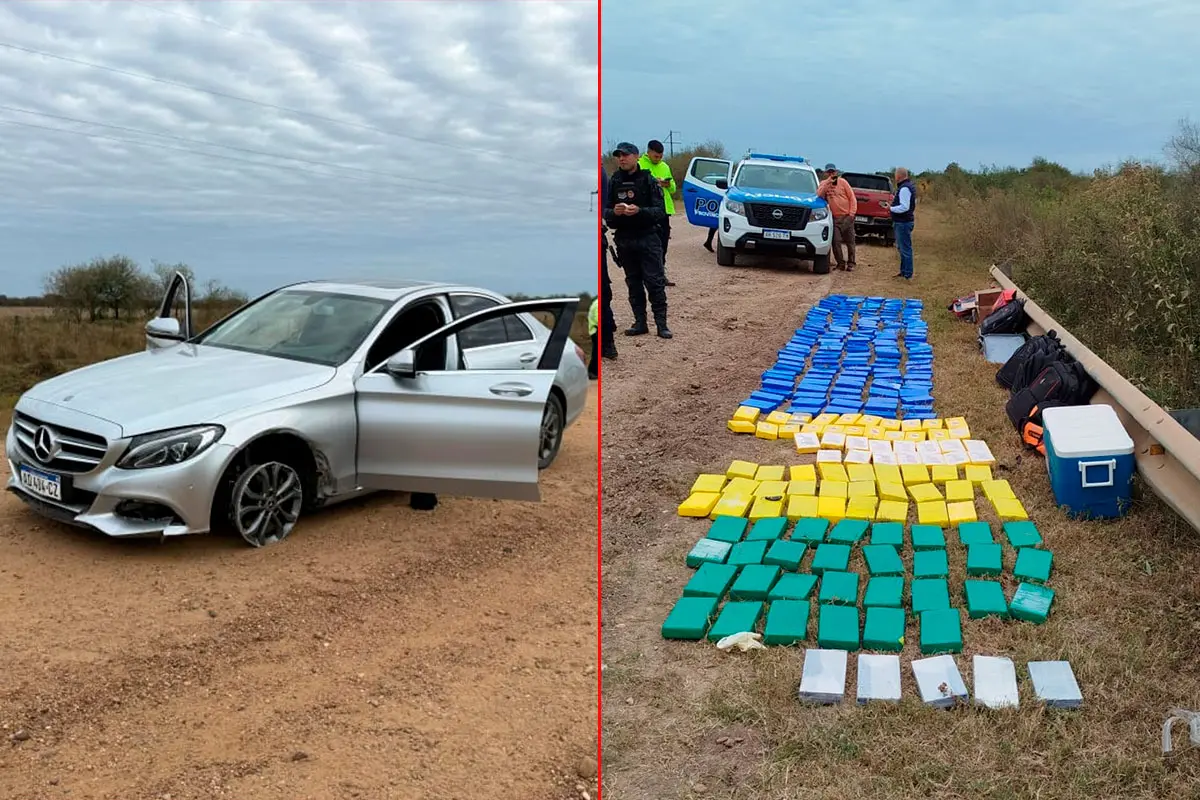 Secuestro de 260 kilos de cocaína: capturaron a una mujer y trasladaron al detenido a un penal federal