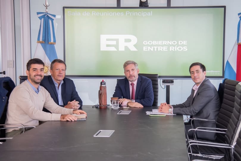 Martin y Sarubi fueron recibidos por el Gobernador