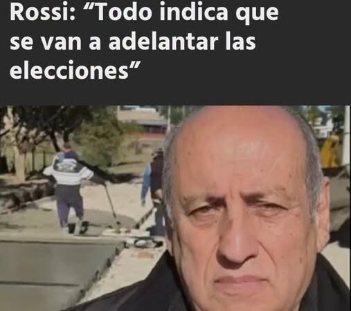 “Me voy a preparar para ser Gobernador de esta provincia”, dijo el Intendente Rossi.