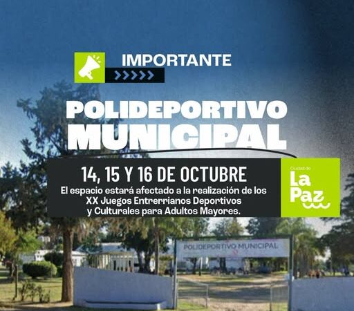 La Paz se prepara para vivir los xx juegos deportivos y culturales entrerrianos para adultos mayores.