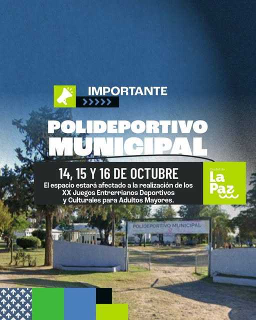 La Paz se prepara para vivir los xx juegos deportivos y culturales entrerrianos para adultos mayores.